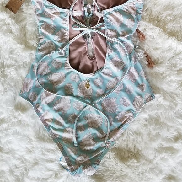 🎉HP🎉Daniel Cremieux Fleur Plunge Maillot 1 Piece Women's Size M Swimsuit NWT - Picture 7 of 16